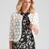 Knitwear LizJordan | Liz Jordan Embroidered Shrug