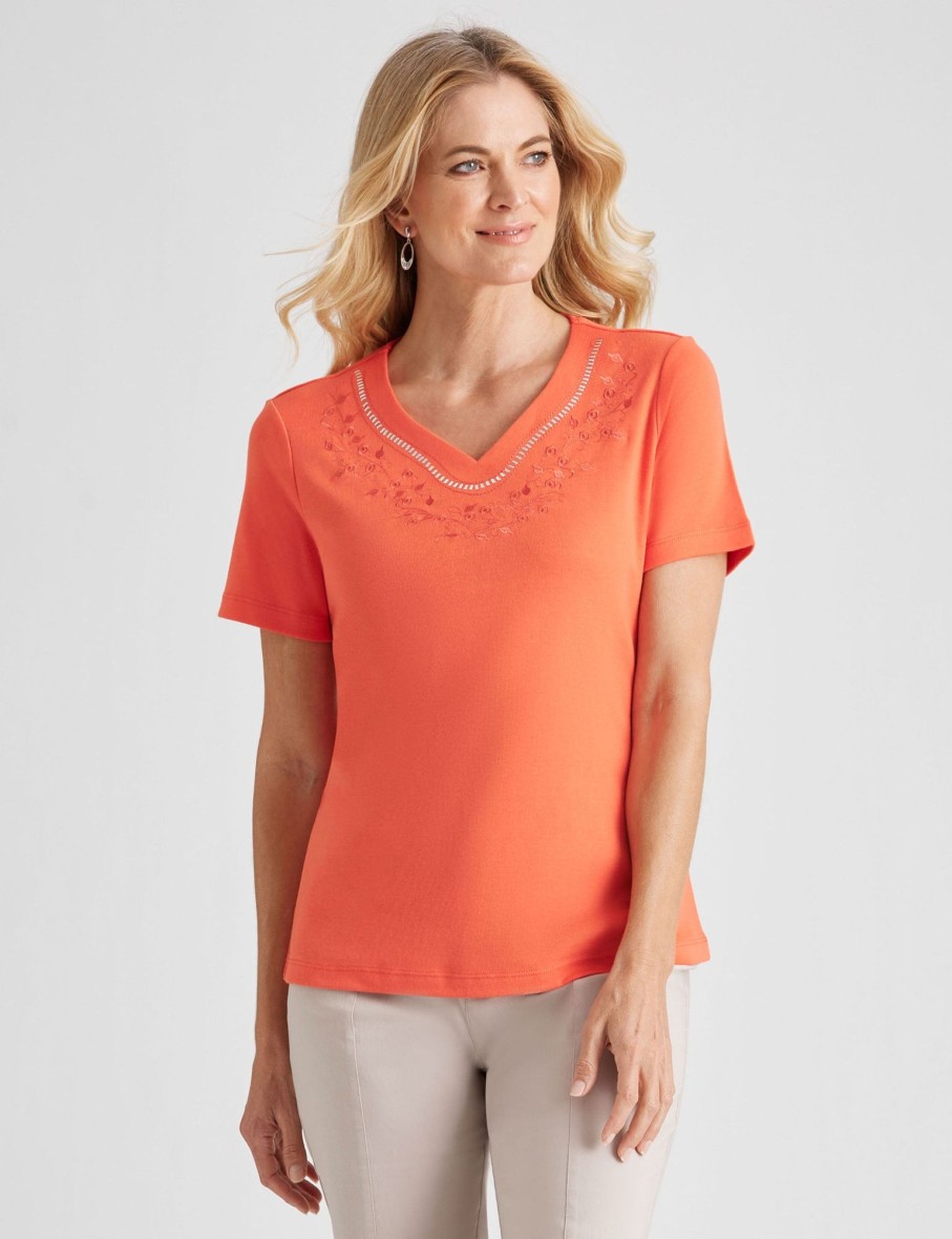 Tops NoniB | Noni B Short Sleeve Rib Top