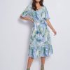 Dresses Katies | Katies Short Sleeve Ladder Trim Maxi Dress