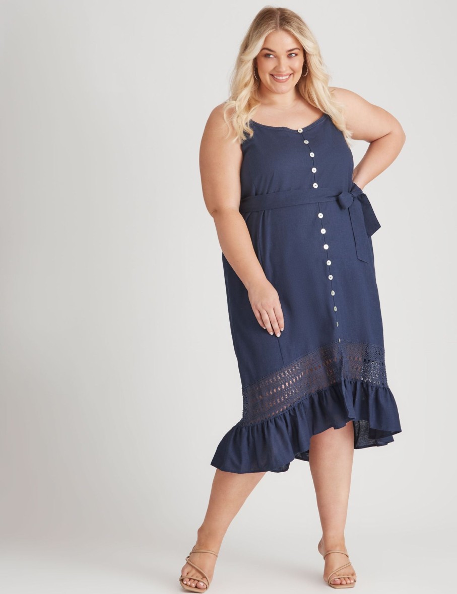 Dresses Beme | Beme Strappy Woven Dress