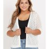 Knitwear Beme | Beme Elbow Sleeve Chevron Cotton Cover Up