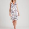 Dresses Millers | Millers Linen Blend Printed Notch Neck Dress