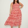 Dresses Beme | Beme Sleeveless Shirred Bodice Maxi Dress