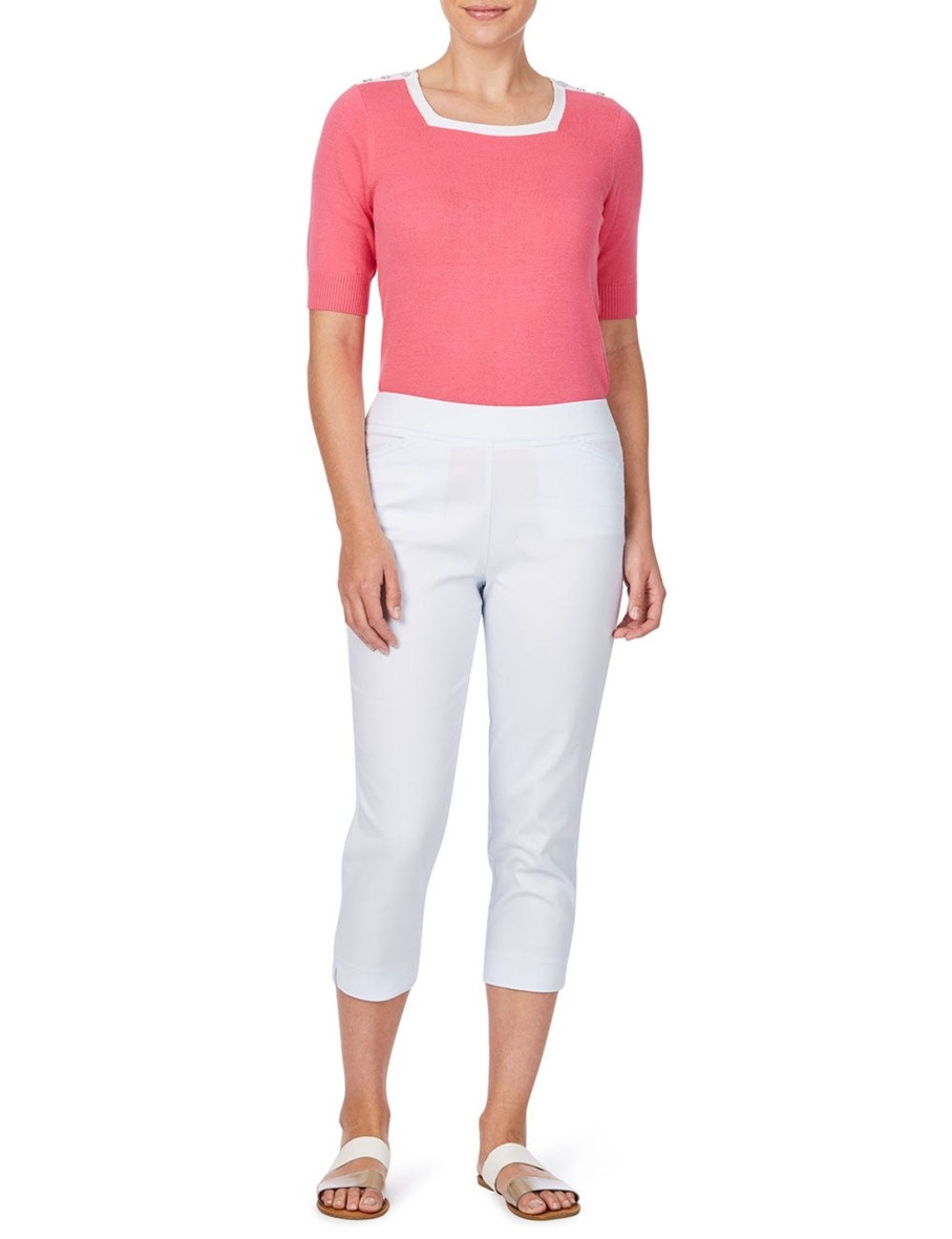 Bottoms WLane | W.Lane Comfort Crop Length Pants