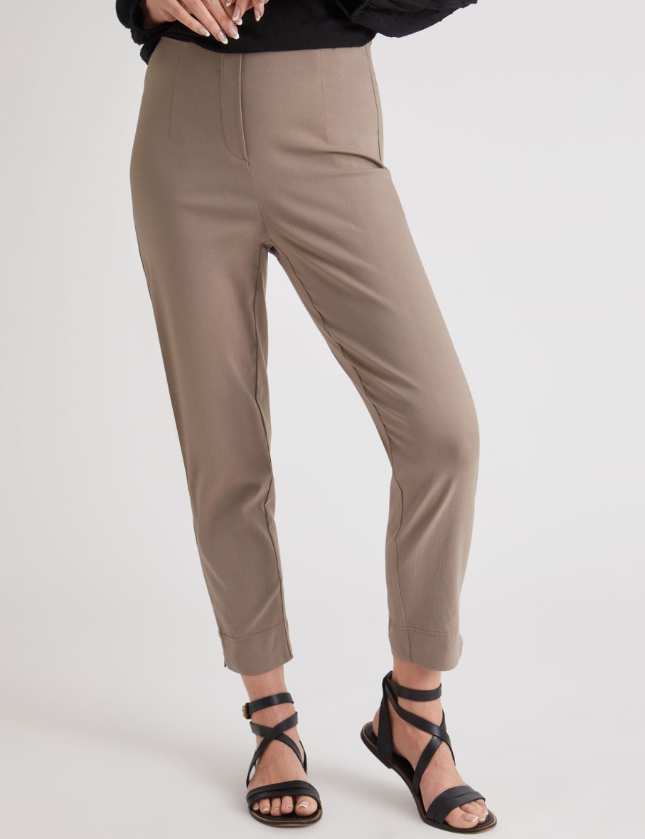 Bottoms Millers | Millers Ankle Length Side Split Hem Bengaline Pant