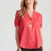 Tops NoniB | Noni B Puff Sleeve Cotton Shirt