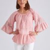 Tops NoniB | Noni B Tiered Broderie Top