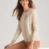 Knitwear WLane | W.Lane Button Scallop Edge Cardigan