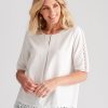 Tops NoniB | Lace Detail Linen Top