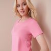 Tops NoniB | Noni B Embroidered Rib T-Shirt