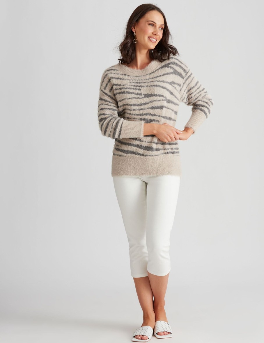 Knitwear Katies | Katies Zebra Hairy Jumper