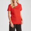 Tops NoniB | Short Sleeve Lace Front Top