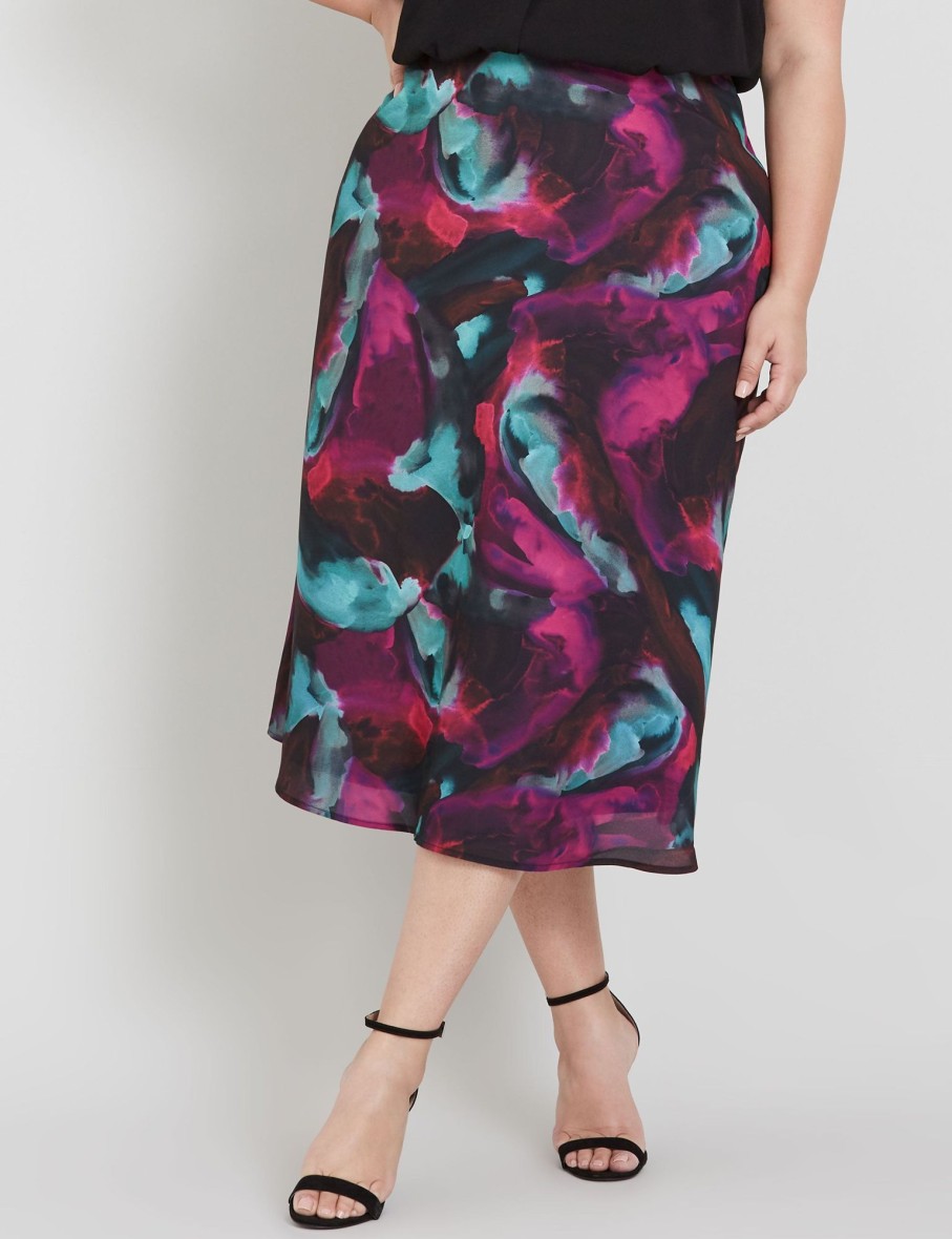 Bottoms Beme | Beme Georgette Midi Skirt