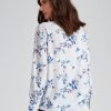 Tops NoniB | Noni B Floral Tie Blouse