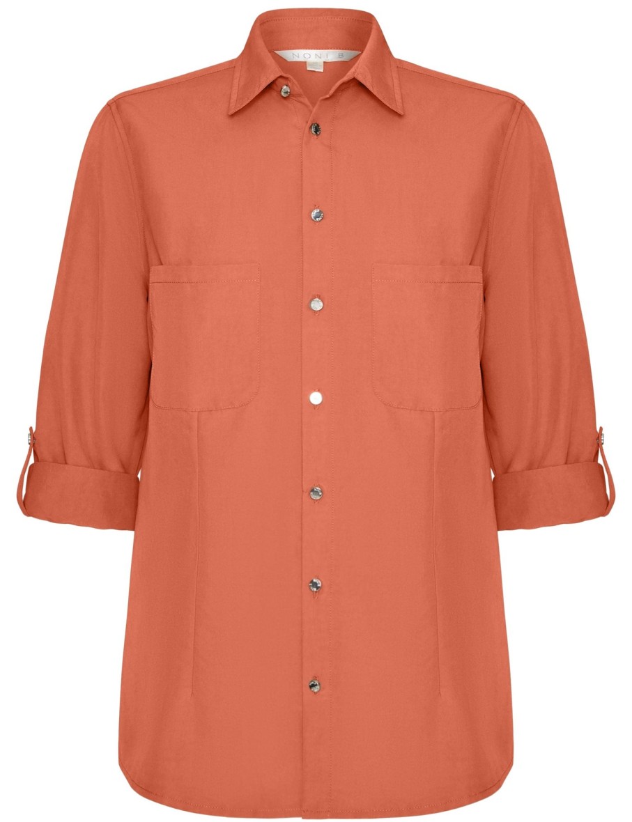 Tops NoniB | Noni B Pocket Detail Shirt