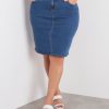 Bottoms Beme | Beme 5 Pocket Fixed Waist Fashion Denim Skirt