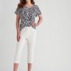 Bottoms WLane | W.Lane Straight Leg Button Crop Pants