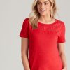 Tops NoniB | Noni B Short Sleeve Rib T-Shirt