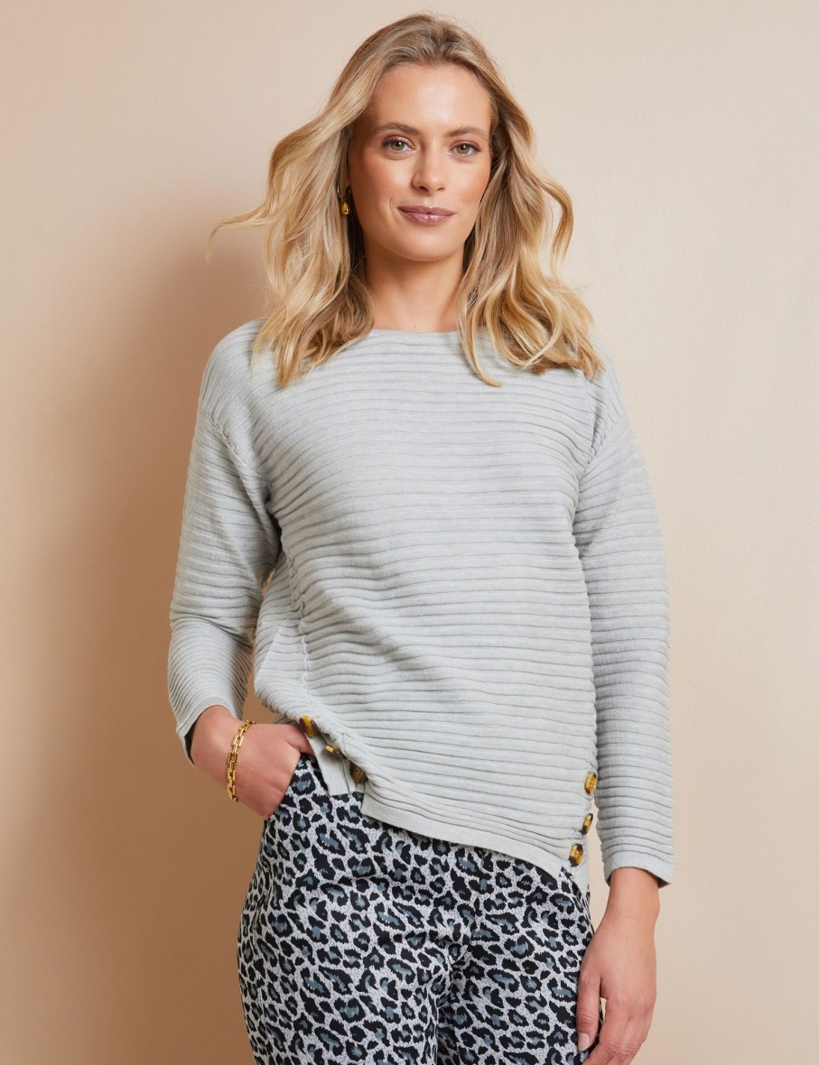 Tops WLane | W.Lane Button Deatil Rib Top