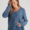 Knitwear Rockmans | Rockmans Long Sleeve V-Neck Chenille Jumper