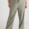 Bottoms Beme | Beme Linen Blend Full Length Pants