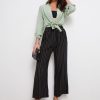 Bottoms Katies | Katies Full Length Linen Stripe Pant