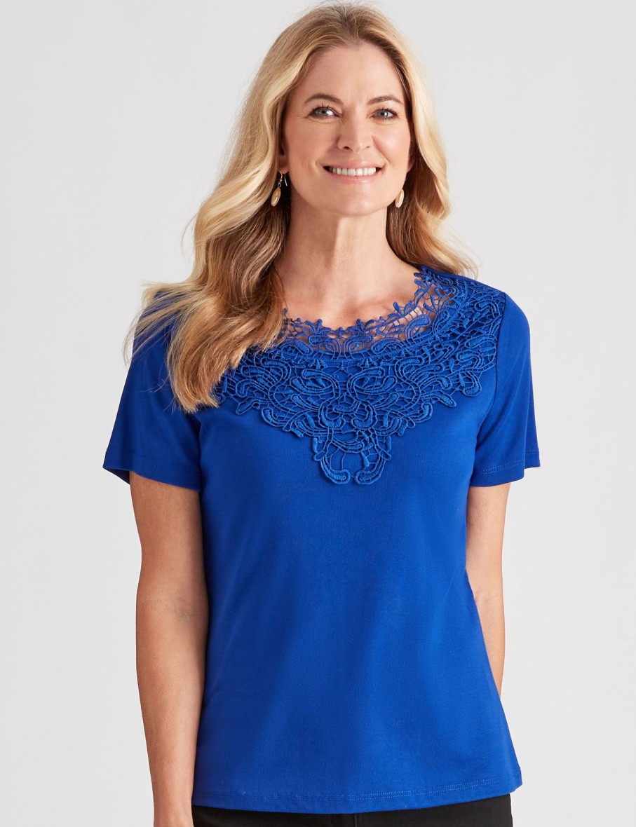 Tops NoniB | Noni B Short Sleeve Rib Top