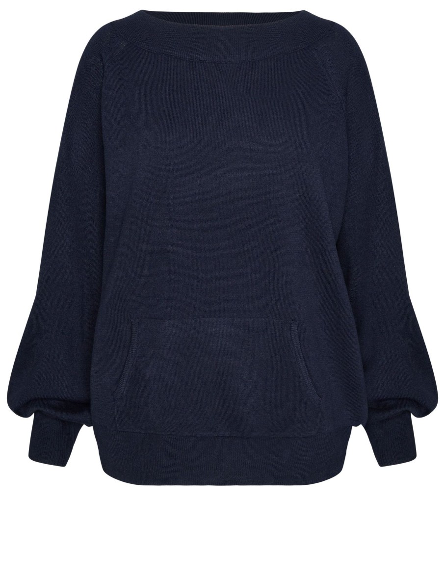 Knitwear Katies | Katies Open Neck Pocket Front Jumper