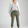 Bottoms Katies | Katies Cotton Rib Trim Roll Up Cargo Pants