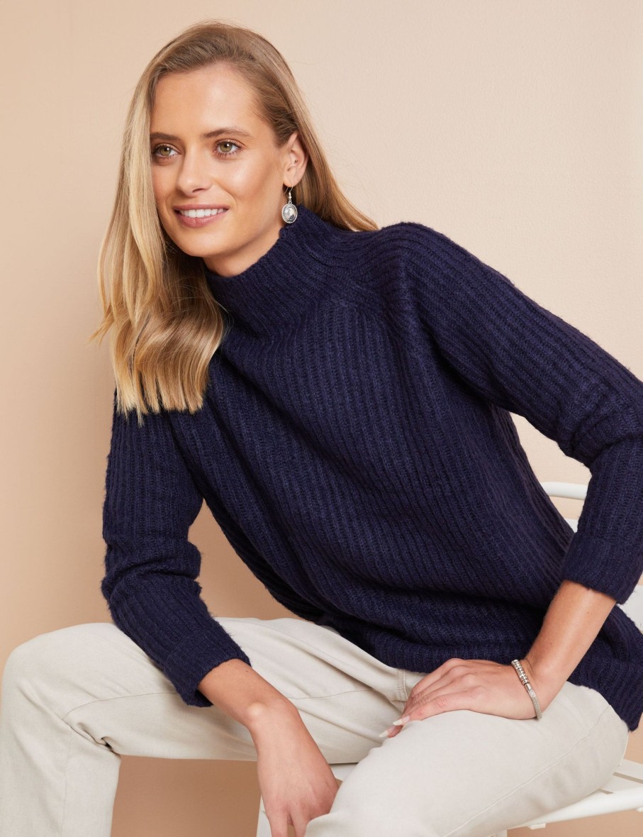 Knitwear WLane | W.Lane High Neck Rib Jumper