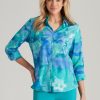 Tops NoniB | Noni B Cotton Voile Print Shirt