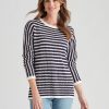 Knitwear WLane | W.Lane Stripe Textured Pullover Jumper