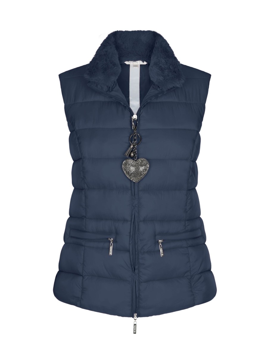 Outerwear NoniB | Noni B Faux Fur Neck Vest