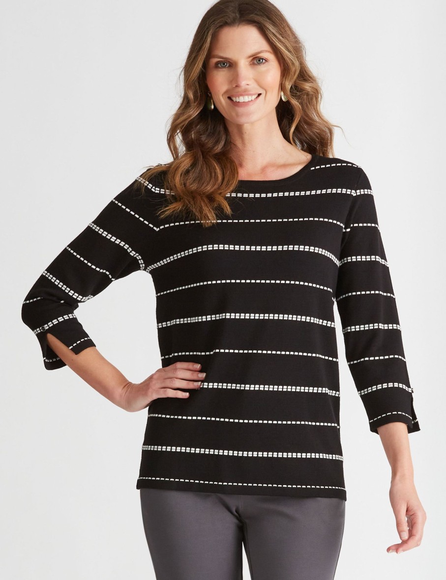 Knitwear WLane | W.Lane Dot Textured Pullover Top