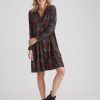 Dresses Rivers | Rivers Long Sleeve Midi Dress