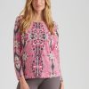 Tops NoniB | Noni B Knitwear Hot Fix Paisley Top