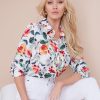 Tops NoniB | Concealed Placket Print Shirt