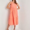 Dresses Katies | Katies Linen Sleeveless Seamed Tiered Maxi Dress