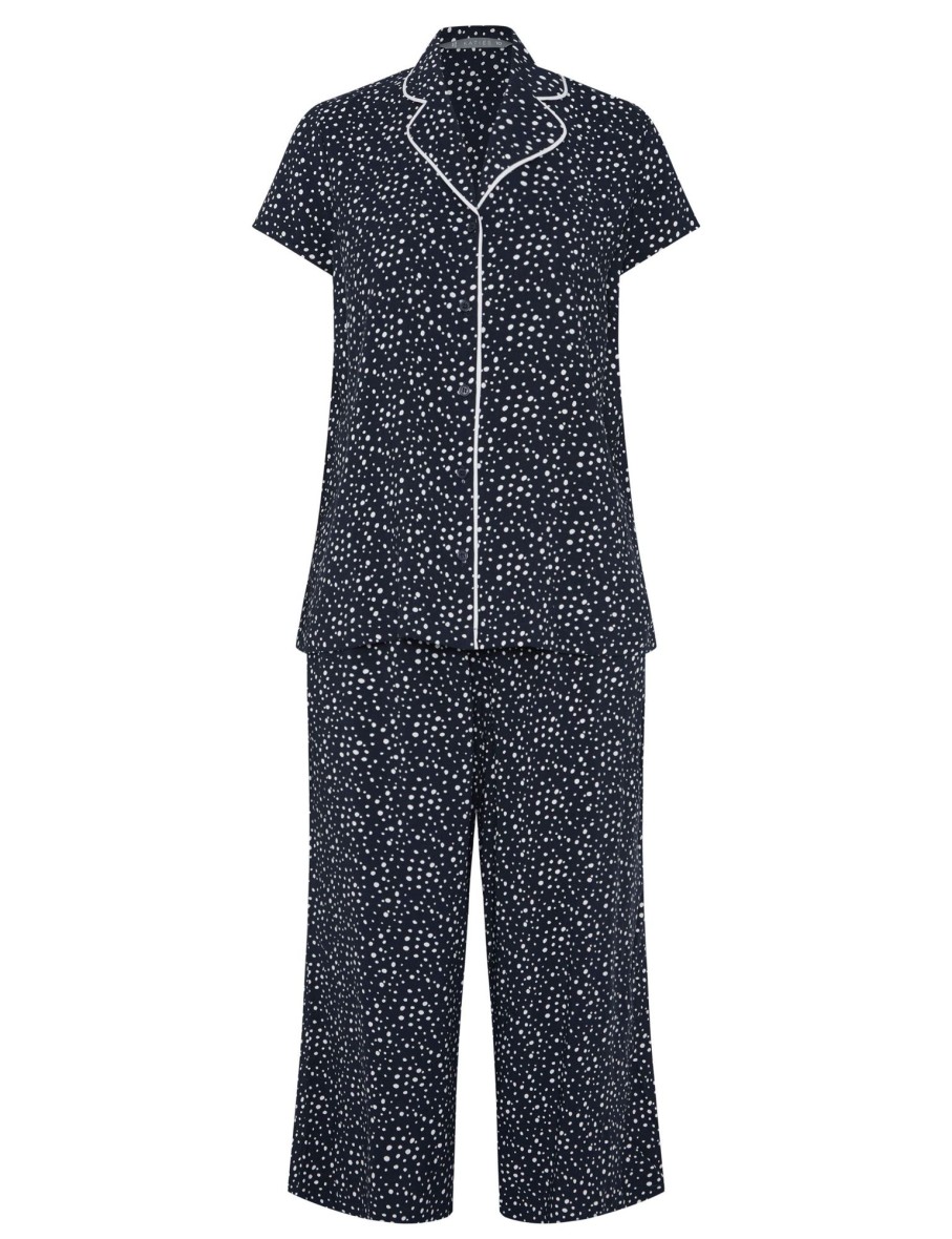 Sleepwear Katies | Katies Short Sleeve Cropped Pyjama Set