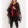 Outerwear Beme | Beme Elbow Sleeve Lace Kimono