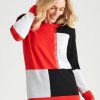 Knitwear NoniB | Noni B Colour Block Knitwear Jumper