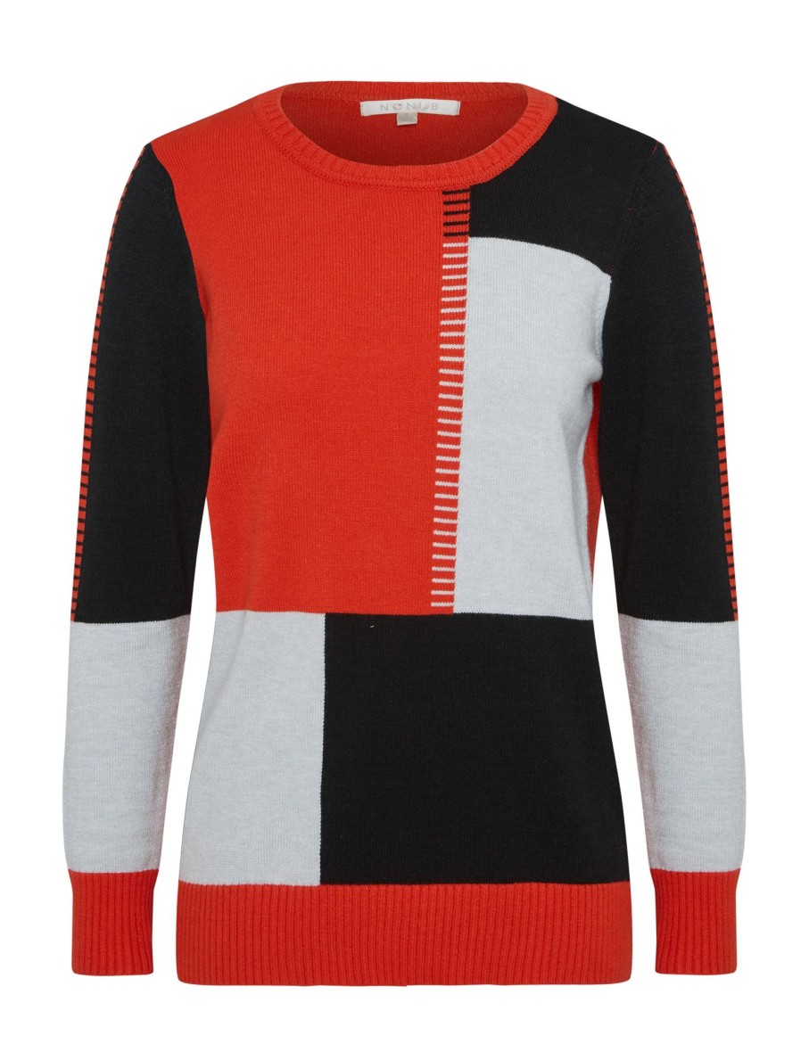 Knitwear NoniB | Noni B Colour Block Knitwear Jumper