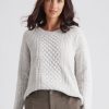 Knitwear Katies | Katies Cotton Scoop Neck Cable Jumper