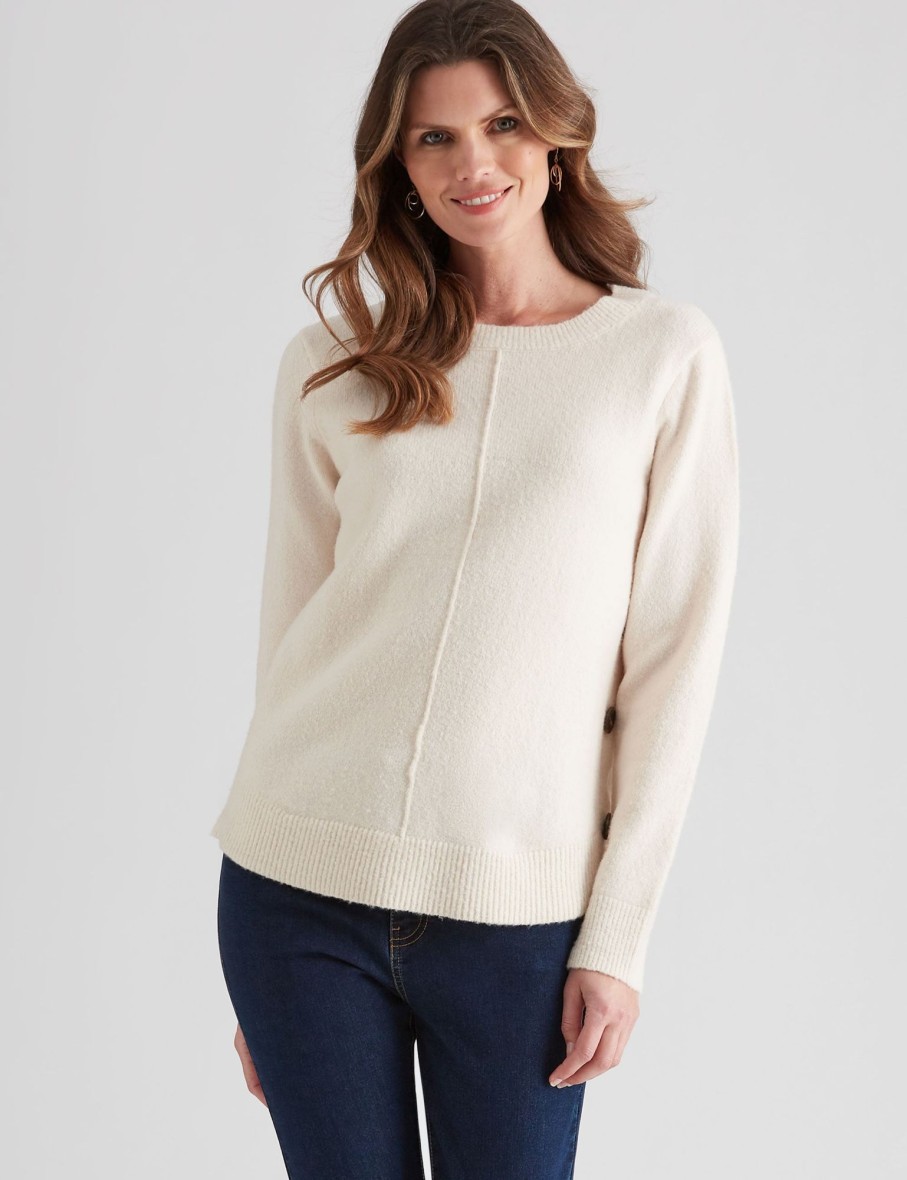 Knitwear WLane | W.Lane Button Detail Pullover Top