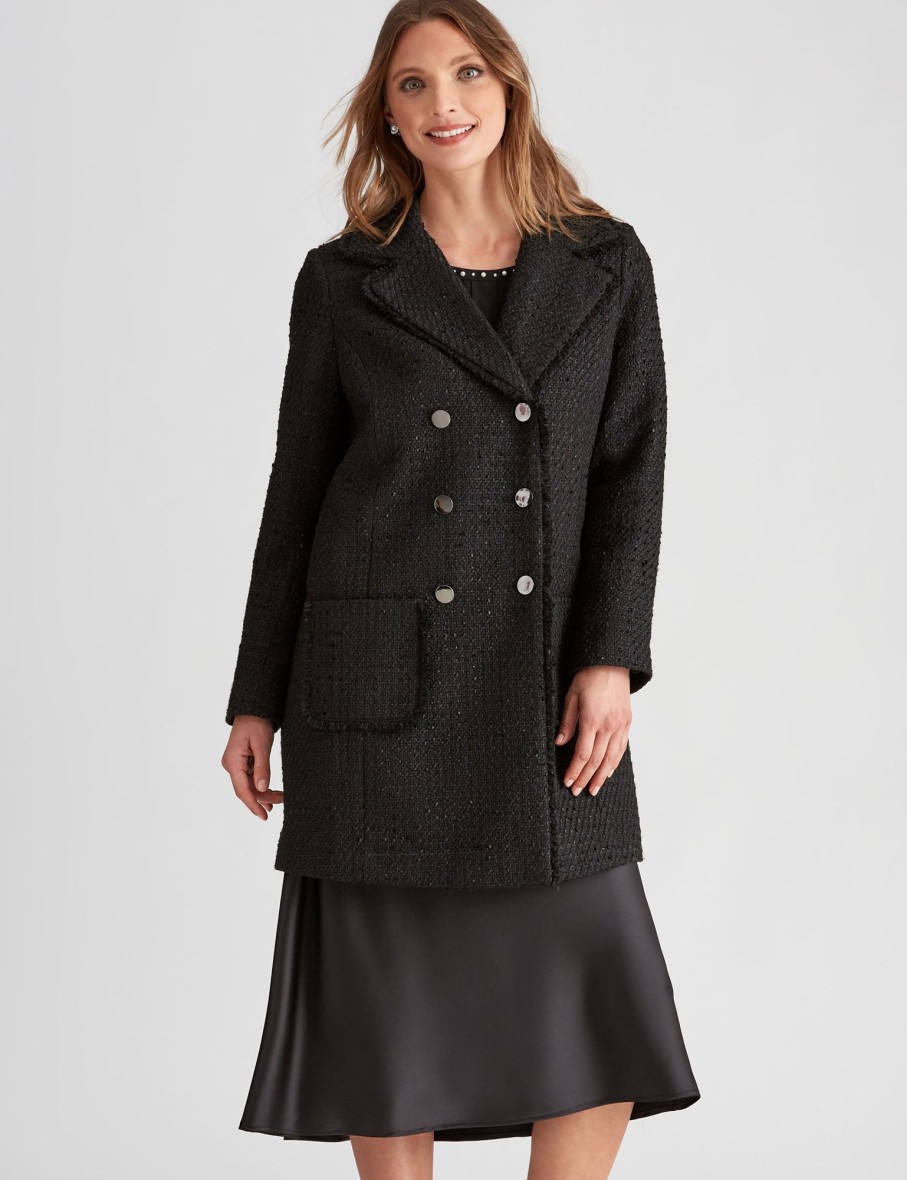 Outerwear LizJordan | Liz Jordan Boucle Coat