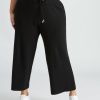 Bottoms Beme | Beme Wide Leg Knit Trouser