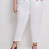 Bottoms Autograph | Autograph Full Length Belted Linen Pants