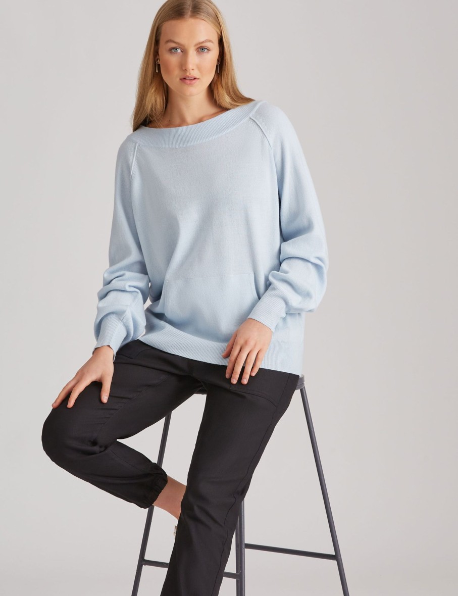 Knitwear Katies | Katies Open Neck Pocket Front Jumper