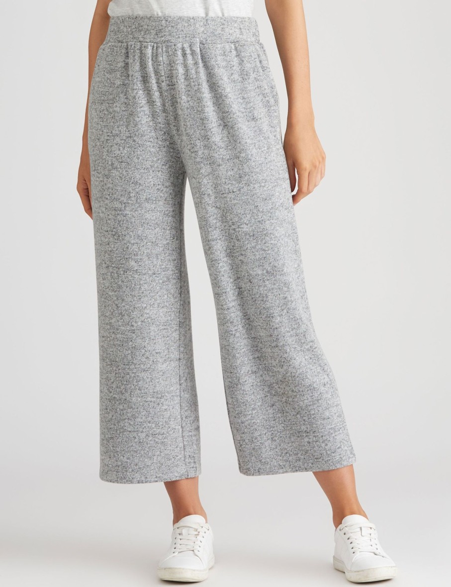 Bottoms Katies | Katies Fluffy Knitwear Leisure Crop Pants