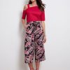 Bottoms Katies | Katies Crop Wide Leg Belted Pant